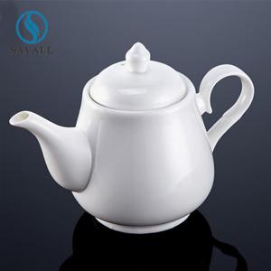 Quality OEM Savall White Ceramic Milk Jug Porcelain Bubble Teapot Tableware Accessories wholesale