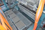 High Speed Octahedral Rotary Egg Tray Machine , Egg Carton Machine 50 Hz
