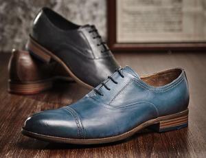 Quality Durable 3cm Heel Mens Leather Dress Shoes , Party Wear Shoes For Mens wholesale