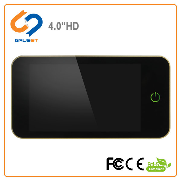 LCD Screen HD Peephole Viewer / Smart Door Peephole Easy Assemble 16mm Thickness