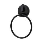 Black Vintage Wall Mounted Towel Ring Holder Round Hang Decor Hardware