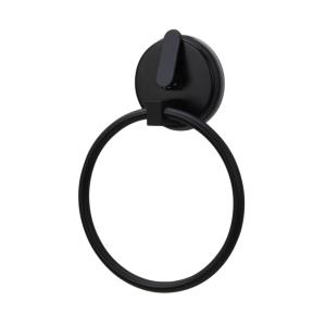 Quality Black Vintage Wall Mounted Towel Ring Holder Round Hang Decor Hardware wholesale