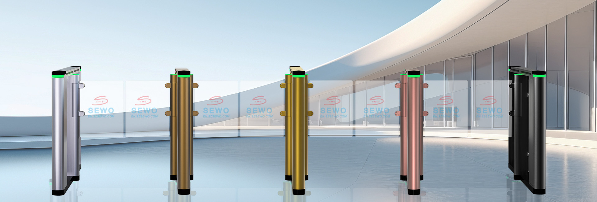 Fully Automatic Turnstile Gate , Turnstile Biometric Access Control For Gym / Subway
