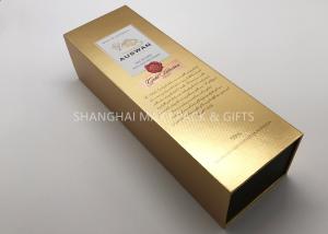 Quality Shipping Luxury Cardboard Gift Boxes Gold Foil Paper Wine Champagne Packaging Hot Stamp LOGO wholesale