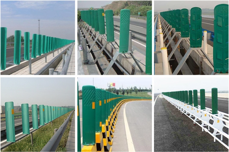 Highway Guardrail Anti Glare Board Facilities flexible Warning Posts