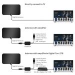 4k Cable Adapter Antena Digital Hdtv Amplifier Signal Booster Tv Antenna ABS