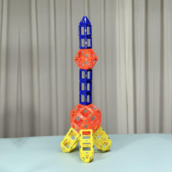 Stem Preschool Pearl Tower Magnetic Toy Building Blocks Construction Magnetic