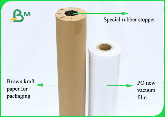24" x 150 feet Wide Format White Paper Roll 3" Core For Inkjet Printing