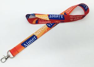 Quality Key / Mobile Phone / Whistle Dye Sublimation Lanyards For Id Badges wholesale