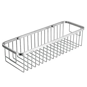 Quality Multi Funciton Bathroom Storage Baskets Save Space Mirror Polished Shower Shelf wholesale