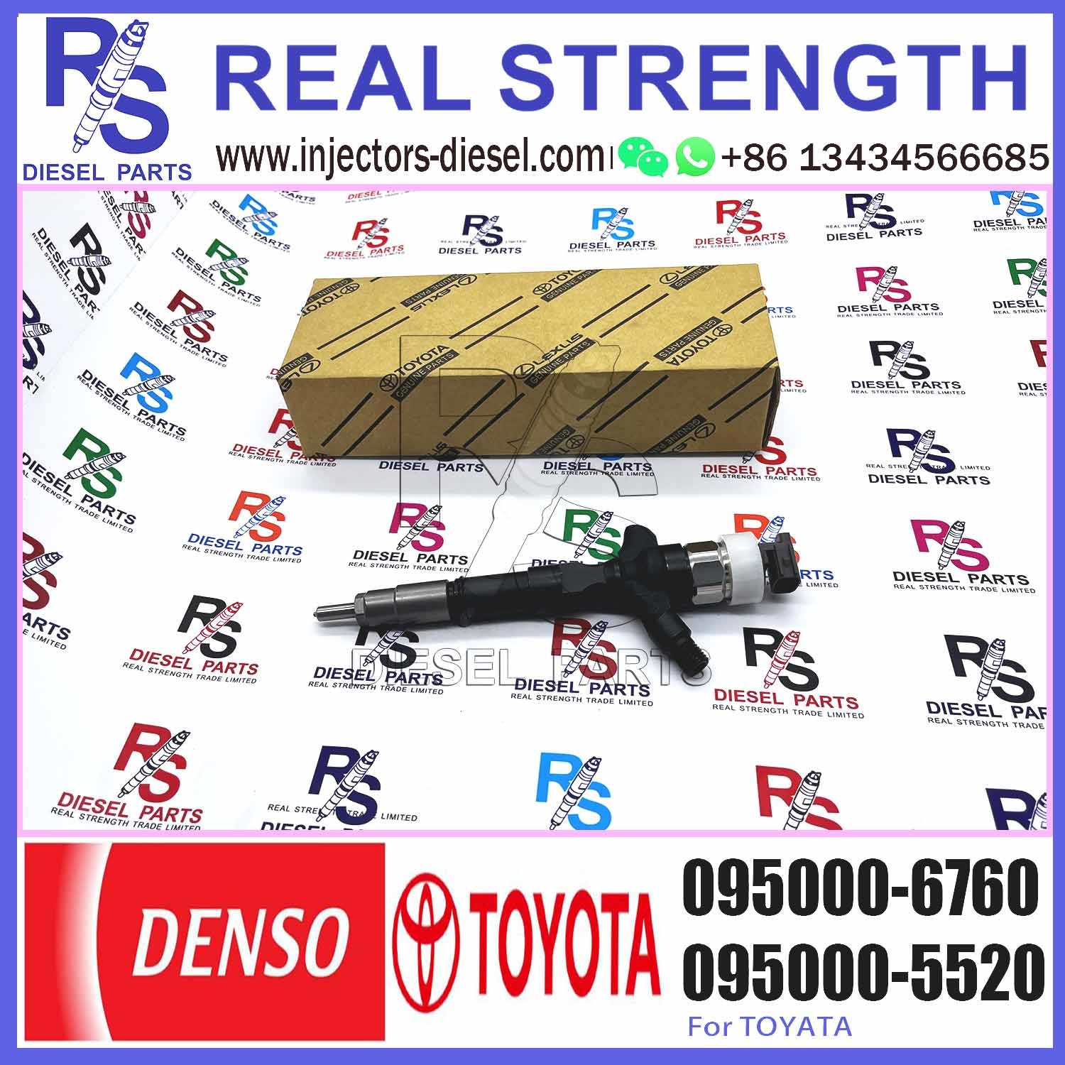 Common Rail Fuel Injector 23670-30140 095000-6760 for 1KD/2KD-FTV