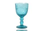Fire Polishing Colored Crystal Wine Glasses 280ml Hand Made Wine Goblets