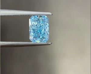 Quality 4ct 10 Mohs Lab Grown Blue Diamonds Radiant Brilliant Cut Large Size wholesale