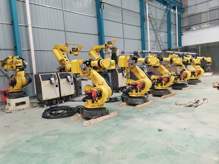 Warehouse Handling Robot Palletizer Loading Unloading Robot Arm For Punching Machine