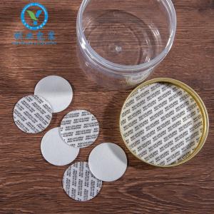 China Aluminum Soft Touch 0.8mm 71mm Press Seal Cap Liners on sale