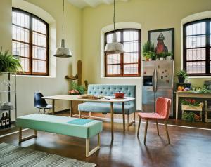 Quality Modern Dining Room Restaurant Booth Seating Sofa Furniture Blue Color wholesale