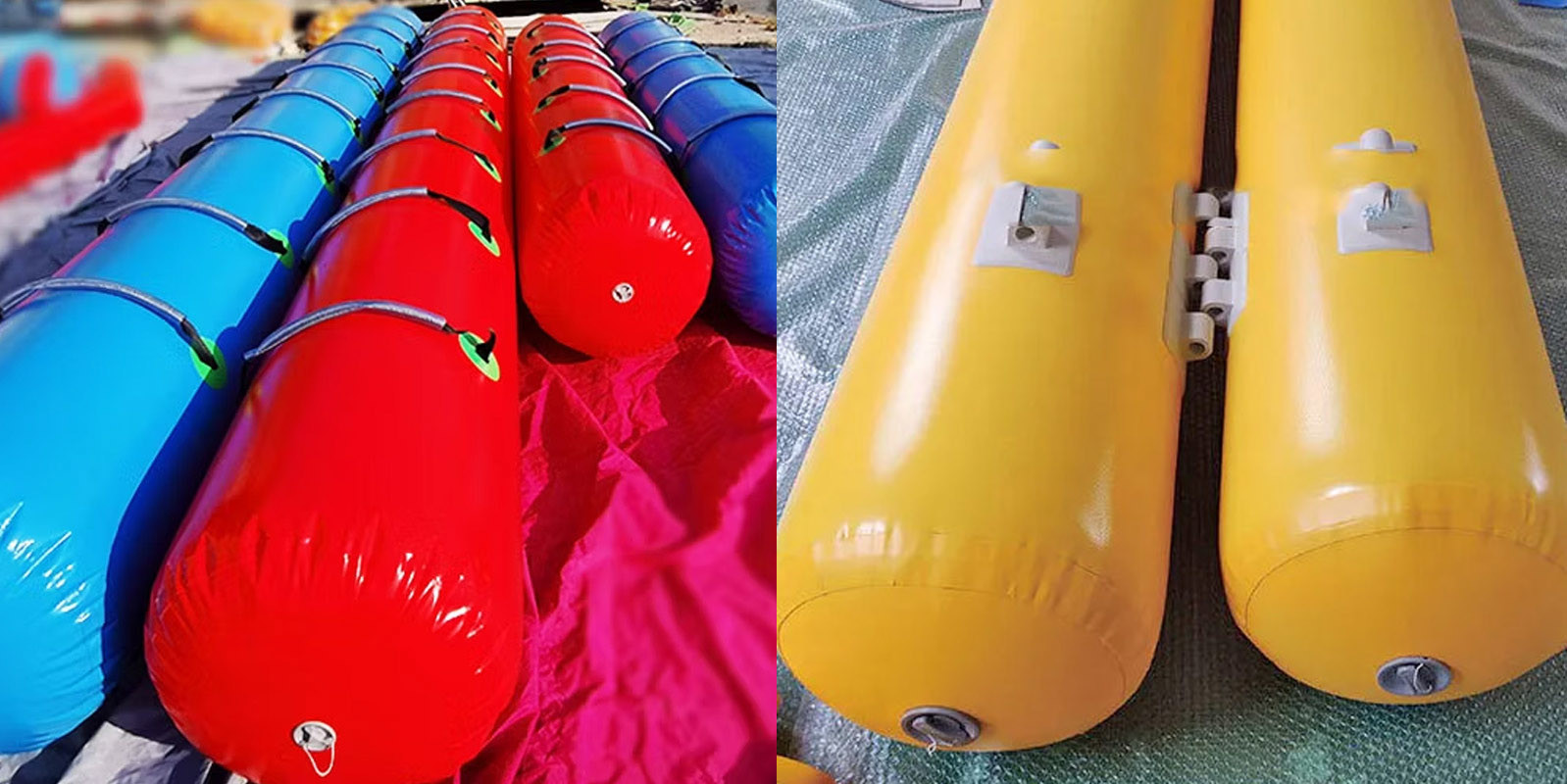 Boat Underwater Inflatable Salvage Tubes Cylindrical Shape Inflatable Lift Bags