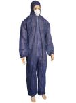 Overall Style Protective Clothing Disposable Coveralls with Double/Singer Flap