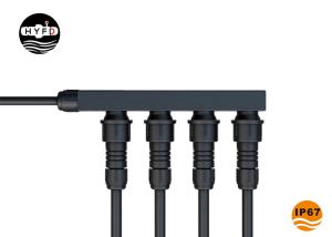 Quality IP67 F Shape Nylon PA66 1 In 4 Out Waterproof Power Connector wholesale