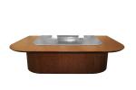 Fume Down Exhaust 10/12 seats Arched Vaulted Electric Tube Teppanyaki Grill