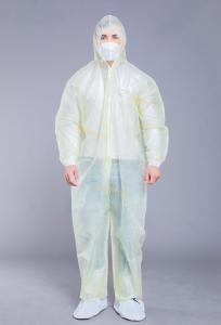 Quality Dust Protective Knit Cuff Zipper Disposable Work Overalls wholesale