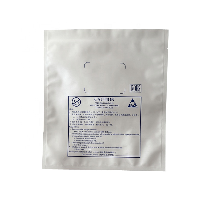Moisture Barrier PET / AL / PE Aluminum Packaging For ESD Protection Of Electronic Devices