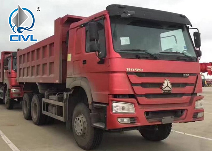 Q345 Material Heavy Duty Dump Truck 10 Wheels 371HP LHD 10 - 25 CBM 30 - 40 Tons For Mining Industry