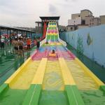Fade Resistant Mat Racer Water Slide Fiberglass Racer Water Slide 12m Height