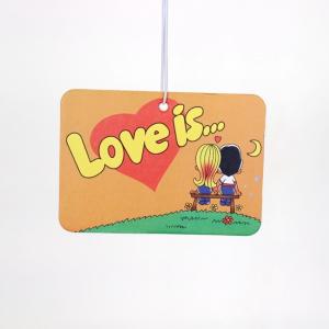 Quality Square Shape Scented Paper Air Fresheners Hanging In Home Office wholesale