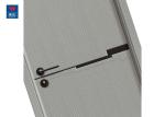 Exterior Bathroom Doors Wood Plastic Composite gray Wpc Eco-Friendly Door