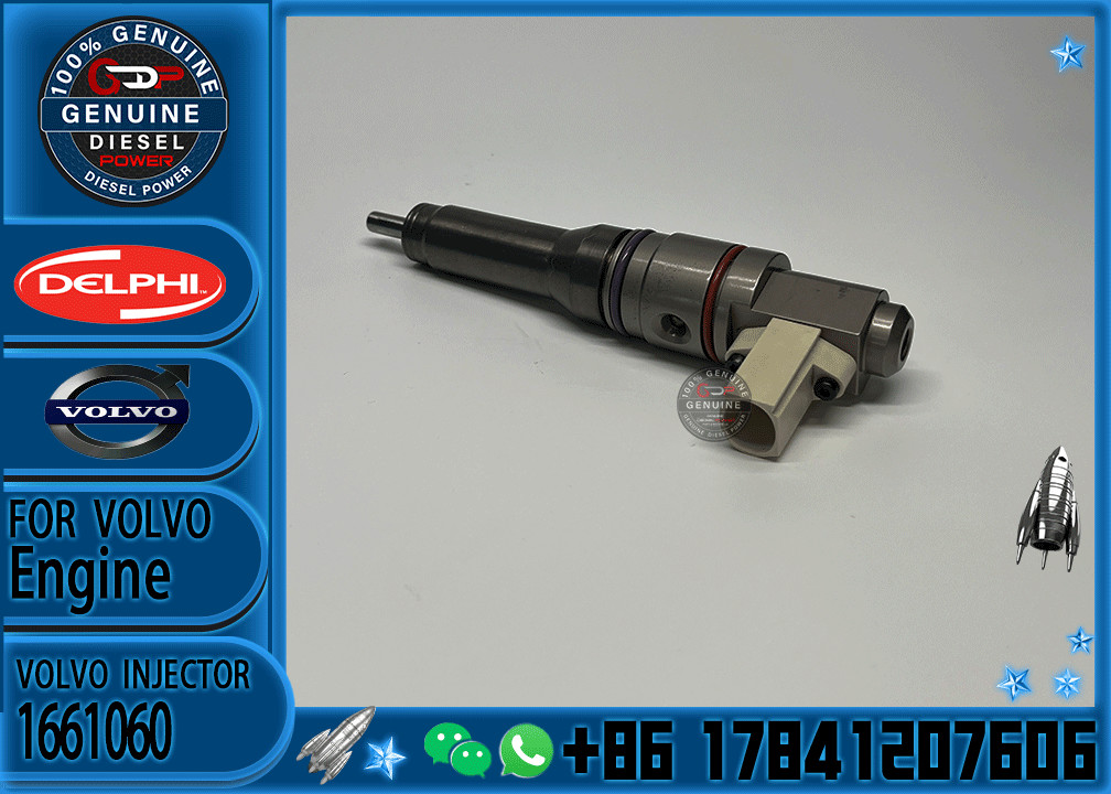 Diesel Fuel Injector common rail parts injector 1661060 1725282 1905002 BEBJ1D00001 for VOLVO