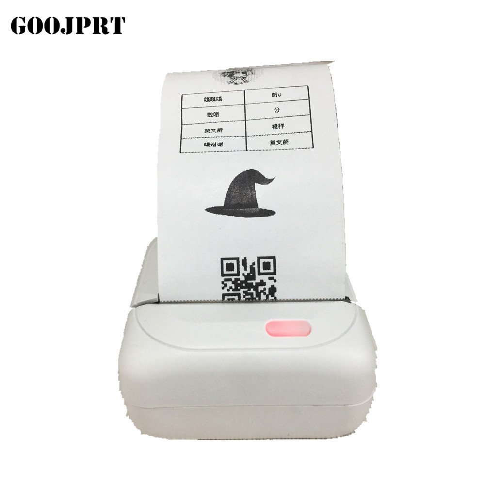 USB Ports 58mm Mini Wireless Bluetooth Thermal Receipt Printer Support ESC/P0S For IOS/Android Mobile Printer