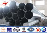 Philippines NGCP Standard Galvanized Steel Pole , Power Distribution Pole