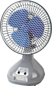 Quality Silver And Blue Metal Car Cooling Fan Rechargeable And Standable wholesale