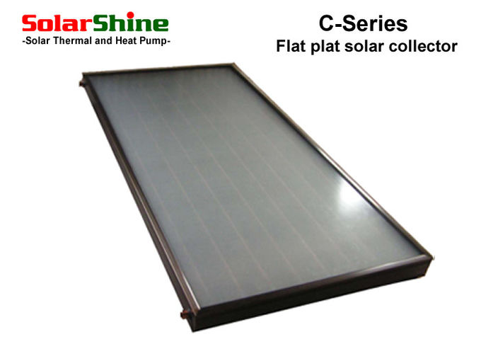 Black Chrome Solar Hot Water Collector , Copper Pipe Small Solar Collector