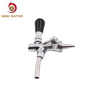 Quality Chrome Plating Beer Keg Faucet , Brass Adjustable Flow Beer Taps wholesale