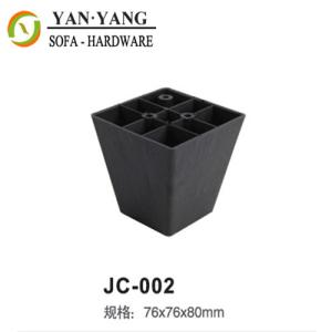 Quality trapezoidal plastic sofa legs cheap plastic furniture legs JC-002 wholesale