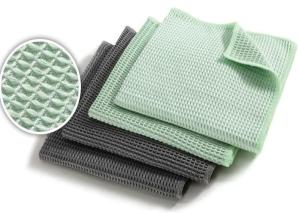 Quality Green Black Microfiber Waffle Cloth wholesale