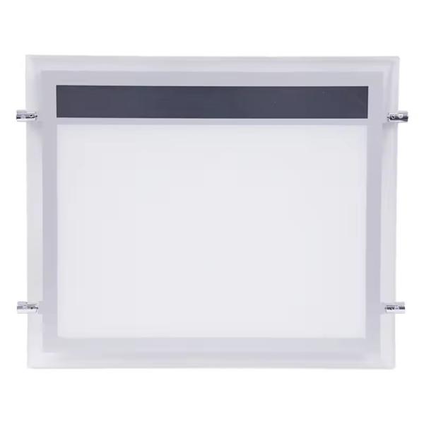 SMD LED Crystal Light Box Silver Advertising Neon Box 2835 LED Strip Acrylic