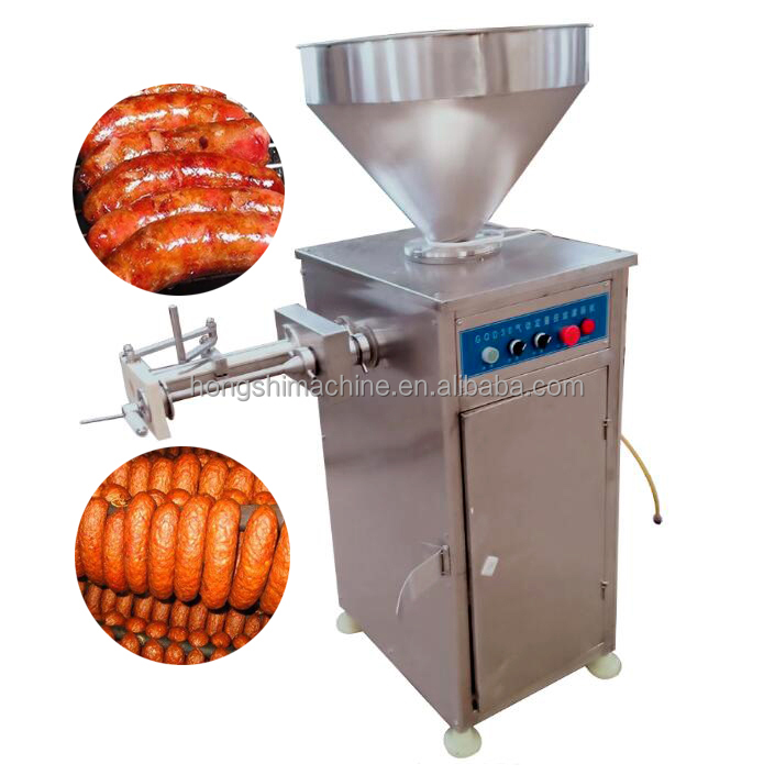 Automatic Vacuum Sausage Stuffer Making Machine Pneumatic Sausage Stuffing Filing Machine with Twisting
