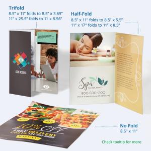 Quality Free Design Folding Double Sided Brochure Flyer Printing Real Estate Flyer Printing wholesale