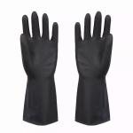 Factory Price Industrial Smooth Coated Powder Free Black Safety Latex Gloves