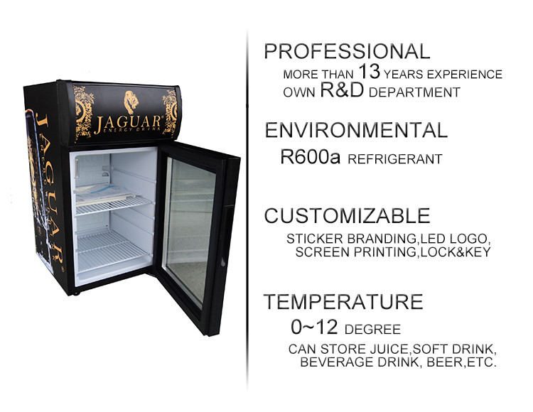 21L Table Top Small Display Beverage Cooler 15L Mini Showcase Chiller SC21B