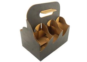 Quality Tray Basket Paper Corrugated Cardboard Shipping Boxes 2 - 6 Coffee Cup Carry wholesale
