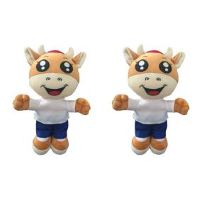 Quality 3D PP Cotton Filling Plush Enterprise Mascot Gifts wholesale