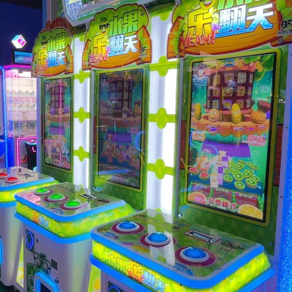 Fruit Carnival Coin Pusher Arcade Machine Amusement Lottery Game Machine 110V