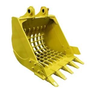 Quality Customized Yellow Wheel Loader Bucket for Skeleton/Shake/Sift and Durable wholesale