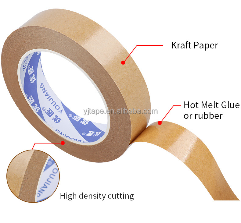 Brown Waterproof 140mic Custom Printed Custom Kraft Shipping Tape