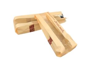 Quality Recyclable Kraft French Bread Baguette Bags Environmental Protection wholesale