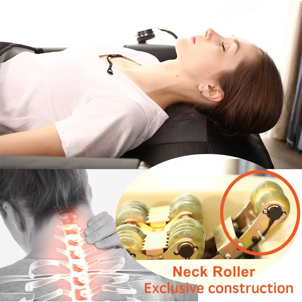 Manufacturer S Shape Chiropractic Jade Roller Massager Electric Thermal Spine Infrared Massage Bed Table